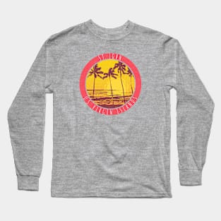 St. John United States Virgin Islands Sunset Surf Long Sleeve T-Shirt